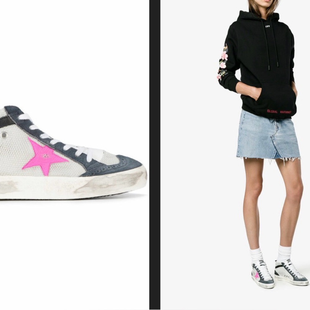Golden Goose Mid Star Sneakers stock pics above,will add more pics soon.